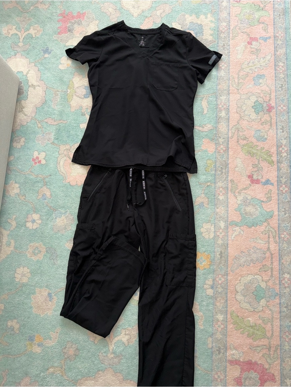 Med Couture Black Women's Scrub Set